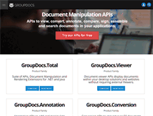 Tablet Screenshot of groupdocs.com